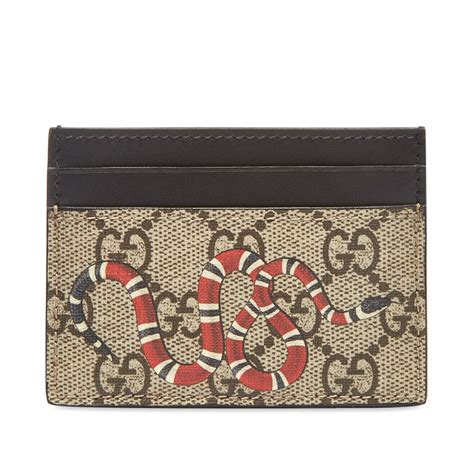 card holder gucci mens|gucci card holder with snake.